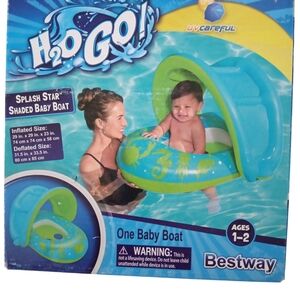H2O GO! Splash Star Shaded Baby Boat